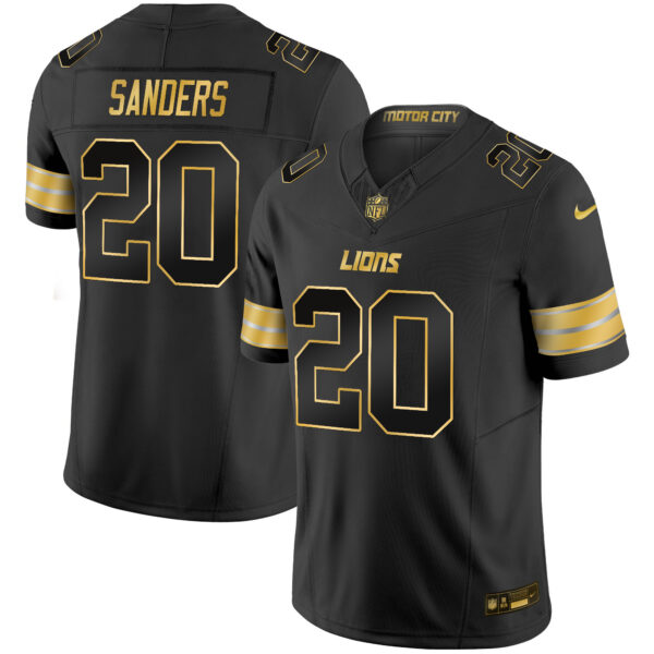 Men's Detroit Lions 2024 Gold Vapor Limited Jersey - All Stitched - Image 19