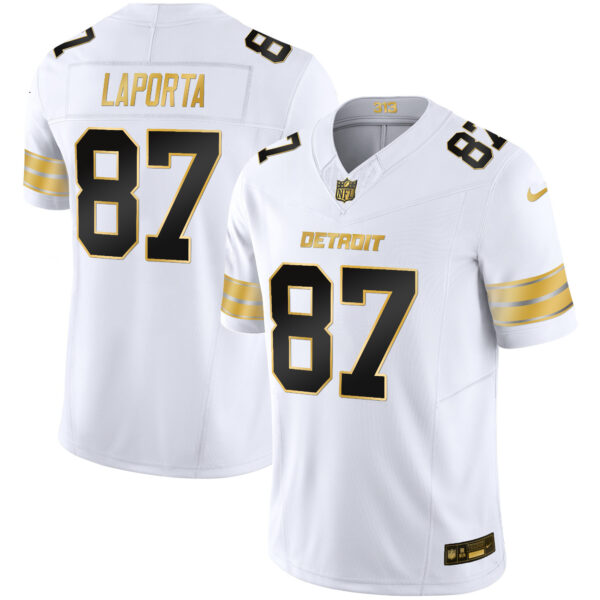 Men's Detroit Lions 2024 Gold Vapor Limited Jersey - All Stitched - Image 27