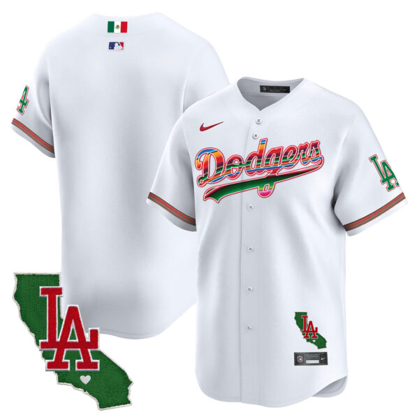 Men's Dodgers Mexico California Patch Vapor Premier Limited Jersey V2 - All Stitched - Image 9