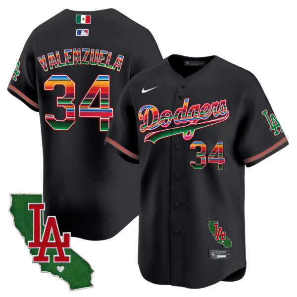 Men's Dodgers Mexico California Patch Vapor Premier Limited Jersey V2 - All Stitched - Image 19