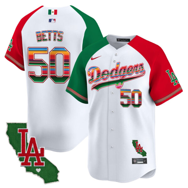 Men's Dodgers Mexico California Patch Vapor Premier Limited Jersey V2 - All Stitched - Image 30