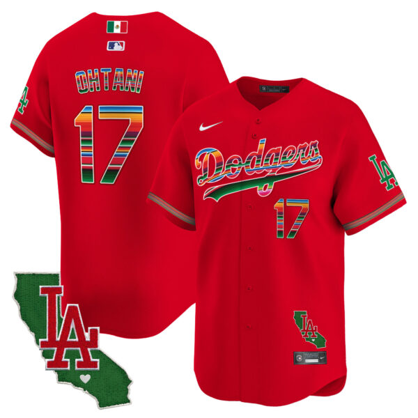 Men's Dodgers Mexico California Patch Vapor Premier Limited Jersey V2 - All Stitched - Image 47