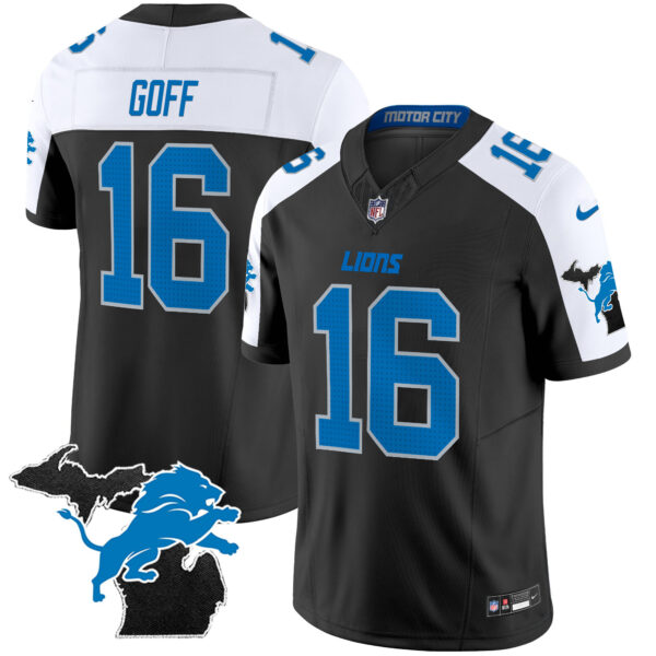 Men's Detroit Lions 2024 Michigan Patch Vapor Limited Jersey - All Stitched - Image 2