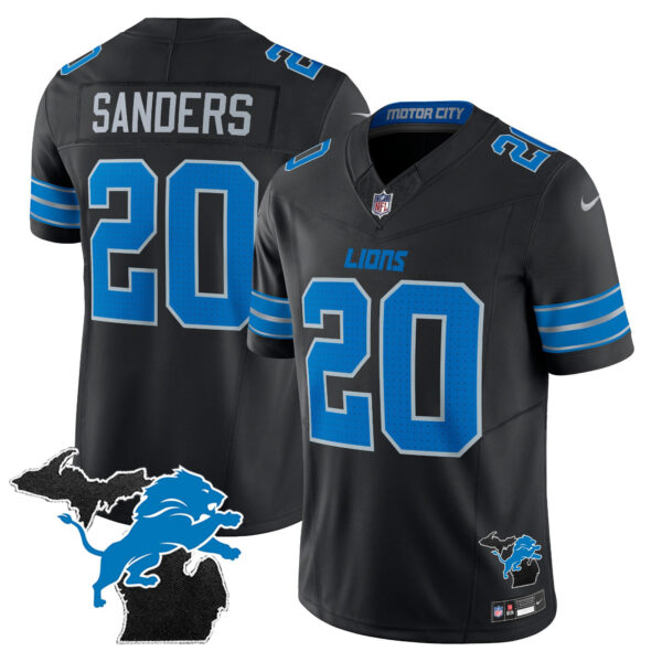 Men's Detroit Lions 2024 Michigan Patch Vapor Limited Jersey - All Stitched - Image 12