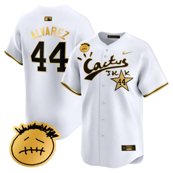 Men's Houston Astros Cactus Jack Patch Vapor Premier Limited Jersey V5 - Stitched - Image 15