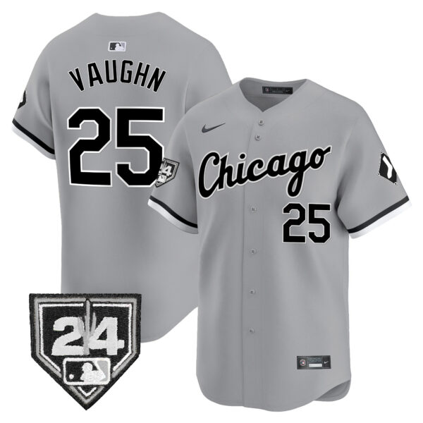 Men's Chicago White Sox 2024 Spring Training Patch Vapor Premier Limited Jersey - All Stitched - Image 28
