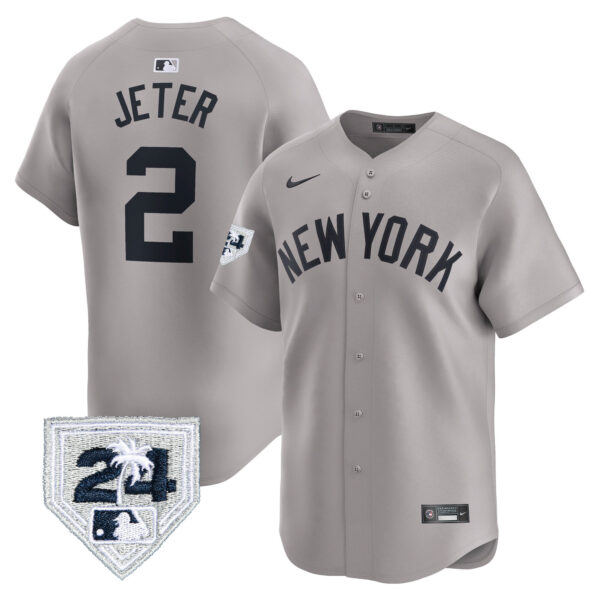Men's New York Yankees 2024 Spring Training Patch Vapor Premier Limited Jersey - All Stitched - Image 27