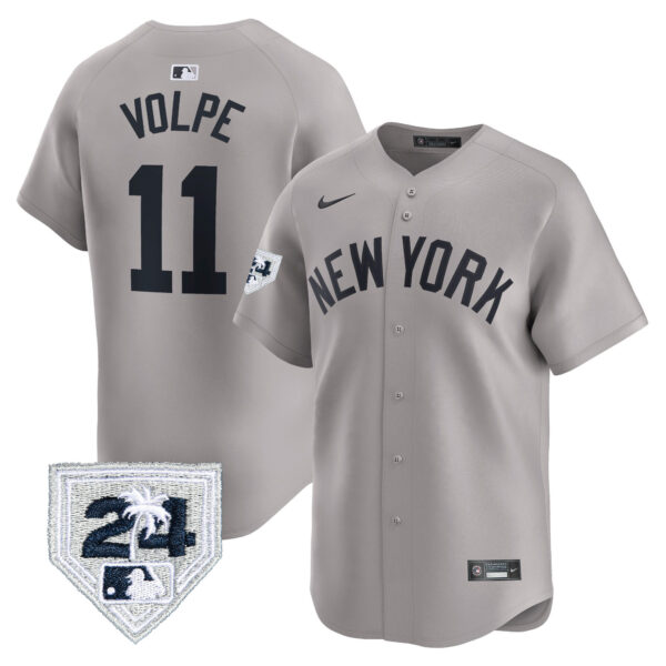 Men's New York Yankees 2024 Spring Training Patch Vapor Premier Limited Jersey - All Stitched - Image 30