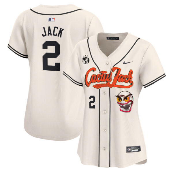 Women's Houston Astros Cactus Jack Vapor Premier Limited Jersey - Stitched - Image 2
