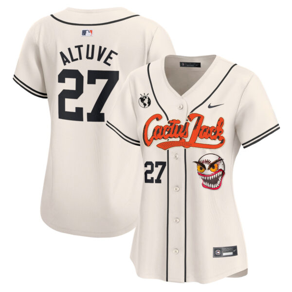 Women's Houston Astros Cactus Jack Vapor Premier Limited Jersey - Stitched - Image 5