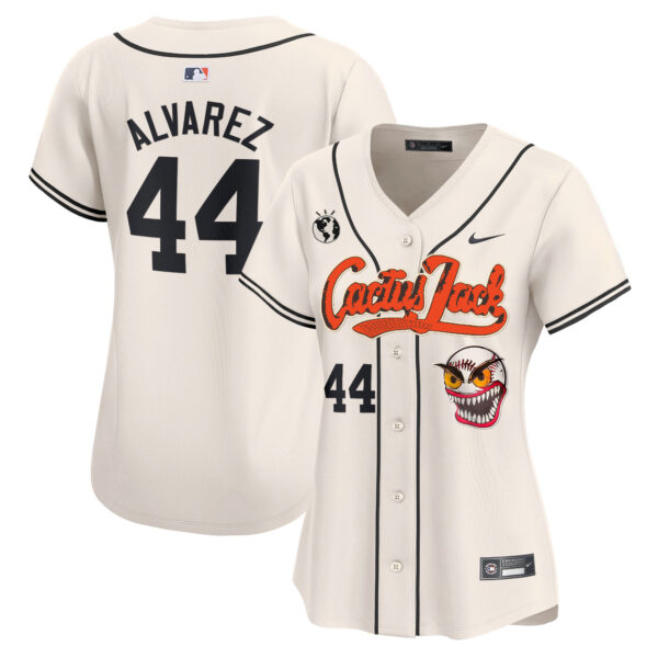 Women's Houston Astros Cactus Jack Vapor Premier Limited Jersey - Stitched - Image 6