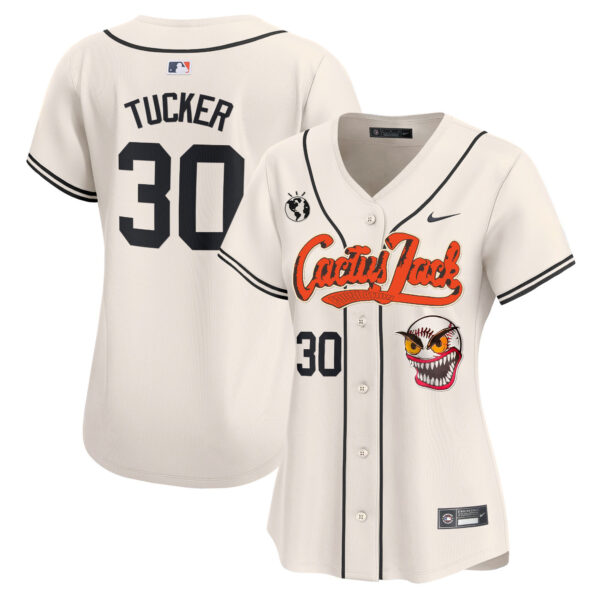 Women's Houston Astros Cactus Jack Vapor Premier Limited Jersey - Stitched - Image 8