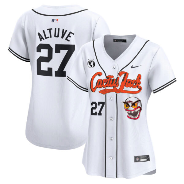 Women's Houston Astros Cactus Jack Vapor Premier Limited Jersey - Stitched - Image 14