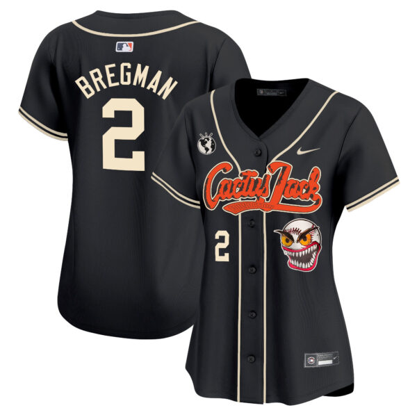 Women's Houston Astros Cactus Jack Vapor Premier Limited Jersey - Stitched - Image 22