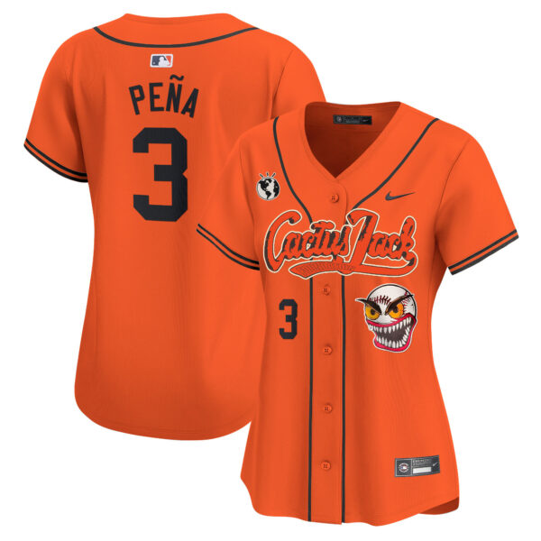 Women's Houston Astros Cactus Jack Vapor Premier Limited Jersey - Stitched - Image 30