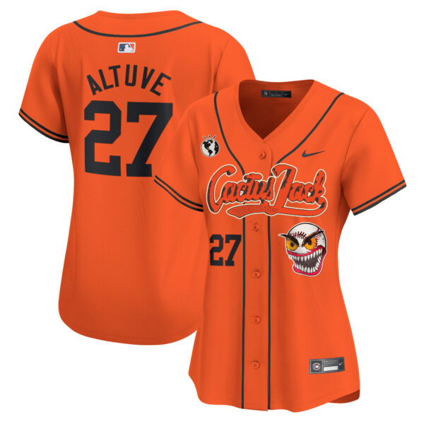 Women's Houston Astros Cactus Jack Vapor Premier Limited Jersey - Stitched - Image 32