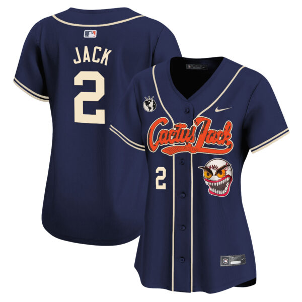 Women's Houston Astros Cactus Jack Vapor Premier Limited Jersey - Stitched - Image 38