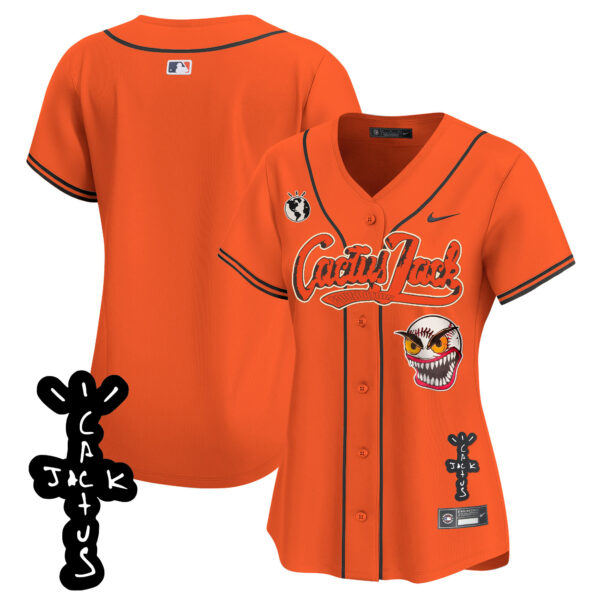 Women's Houston Astros Cactus Jack Patch Vapor Premier Limited Jersey - Stitched - Image 36