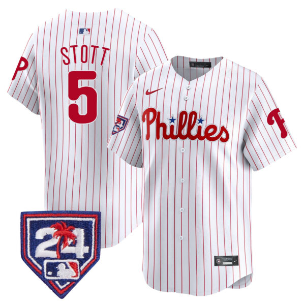 Men's Phillies 2024 Spring Training Patch Vapor Premier Limited Jersey - All Stitched - Image 33