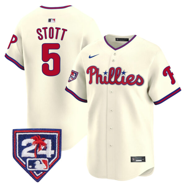Men's Phillies 2024 Spring Training Patch Vapor Premier Limited Jersey - All Stitched - Image 42
