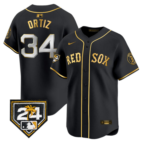 Men's Boston Red Sox 2024 Spring Training Patch Vapor Premier Limited Jersey - All Stitched - Image 2