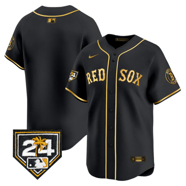 Men's Boston Red Sox 2024 Spring Training Patch Vapor Premier Limited Jersey - All Stitched - Image 7