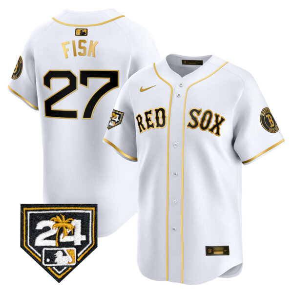 Men's Boston Red Sox 2024 Spring Training Patch Vapor Premier Limited Jersey - All Stitched - Image 12