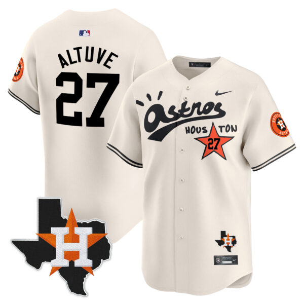 Men's Houston Astros Cactus Jack Style Vapor Premier Limited Jersey - Stitched - Image 5