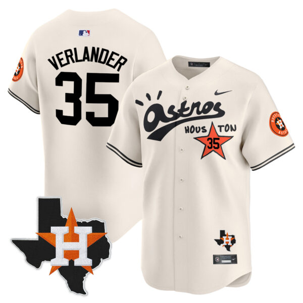 Men's Houston Astros Cactus Jack Style Vapor Premier Limited Jersey - Stitched - Image 7