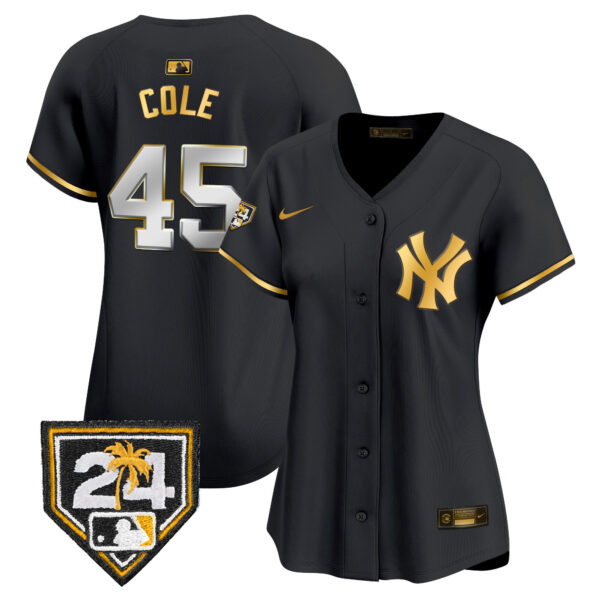 Women's New York Yankees 2024 Spring Training Patch Vapor Premier Limited Jersey - All Stitched - Image 5