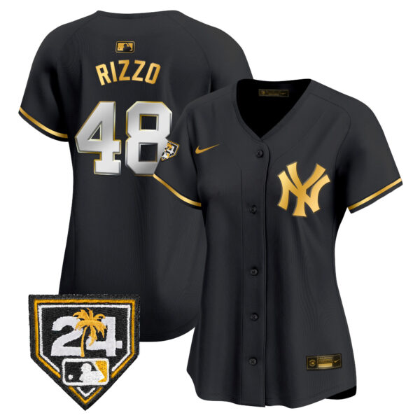Women's New York Yankees 2024 Spring Training Patch Vapor Premier Limited Jersey - All Stitched - Image 7