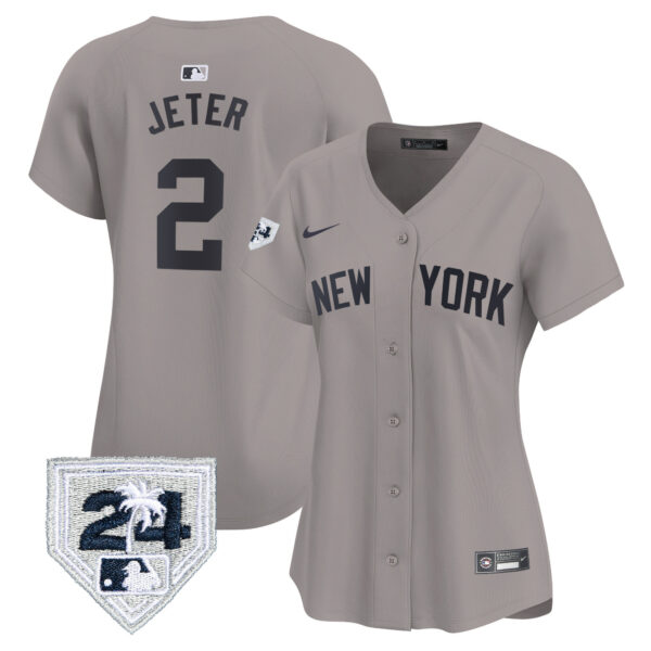 Women's New York Yankees 2024 Spring Training Patch Vapor Premier Limited Jersey - All Stitched - Image 28