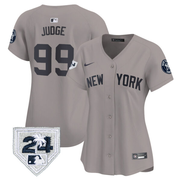 Women's New York Yankees 2024 Spring Training Patch Vapor Premier Limited Jersey V2 - All Stitched - Image 25