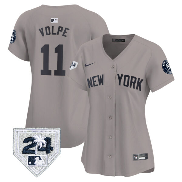Women's New York Yankees 2024 Spring Training Patch Vapor Premier Limited Jersey V2 - All Stitched - Image 26