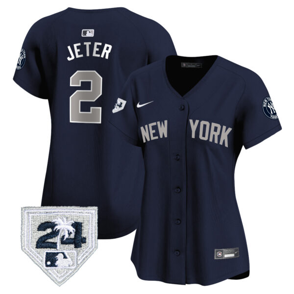 Women's New York Yankees 2024 Spring Training Patch Vapor Premier Limited Jersey V2 - All Stitched - Image 36