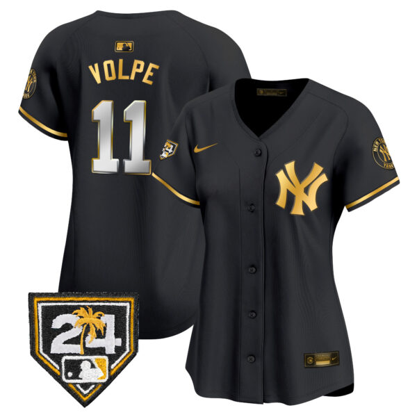 Women's New York Yankees 2024 Spring Training Patch Vapor Premier Limited Jersey V2 - All Stitched - Image 2
