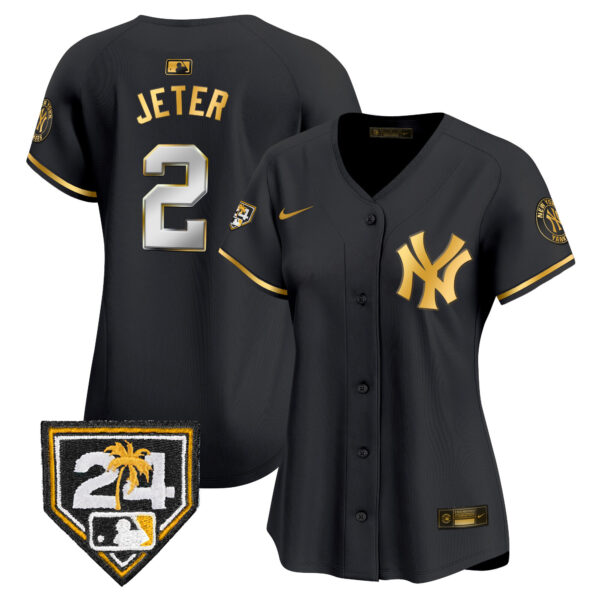 Women's New York Yankees 2024 Spring Training Patch Vapor Premier Limited Jersey V2 - All Stitched - Image 4