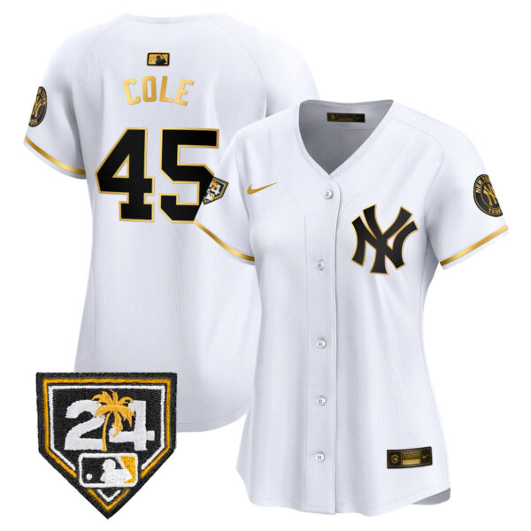 Women's New York Yankees 2024 Spring Training Patch Vapor Premier Limited Jersey V2 - All Stitched - Image 13