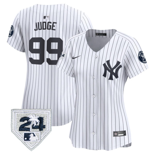 Women's New York Yankees 2024 Spring Training Patch Vapor Premier Limited Jersey V2 - All Stitched - Image 17