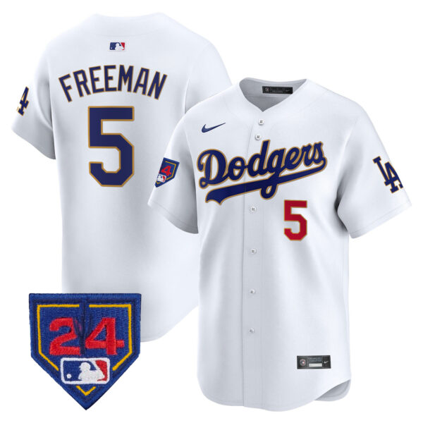 Men's Dodgers 2024 Spring Training Patch Vapor Premier Limited Jersey - All Stitched - Image 22