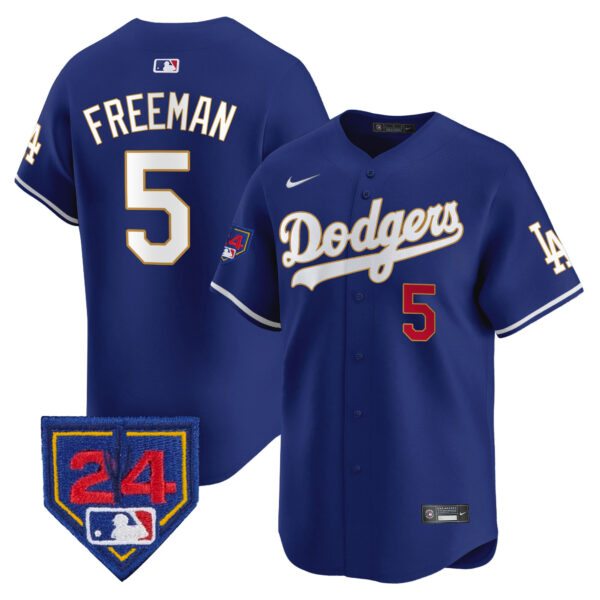 Men's Dodgers 2024 Spring Training Patch Vapor Premier Limited Jersey - All Stitched - Image 32