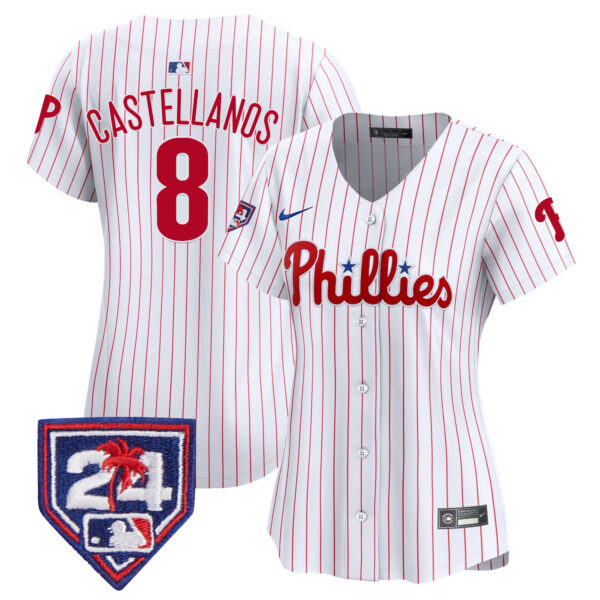 Women's Phillies 2024 Spring Training Patch Vapor Premier Limited Jersey - All Stitched - Image 18