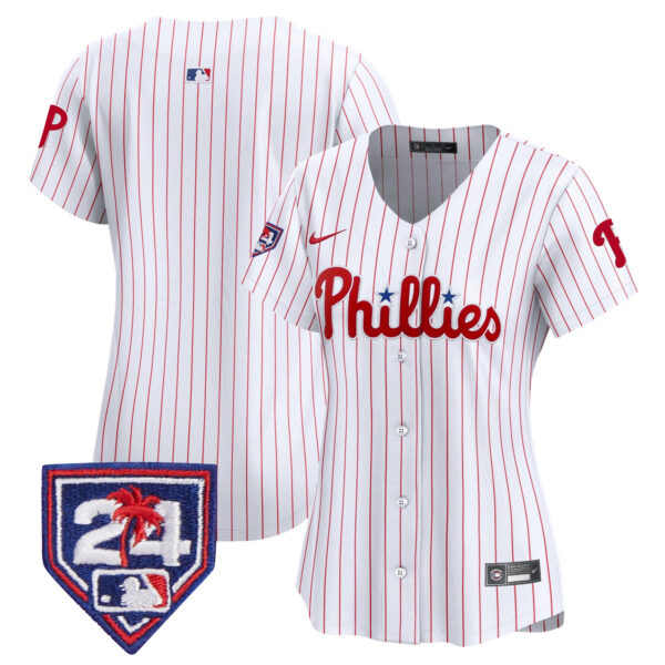 Women's Phillies 2024 Spring Training Patch Vapor Premier Limited Jersey - All Stitched - Image 20