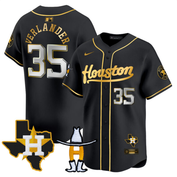 Men's Houston Astros Houston Rodeo Patch Vapor Premier Limited Jersey - All Stitched - Image 7
