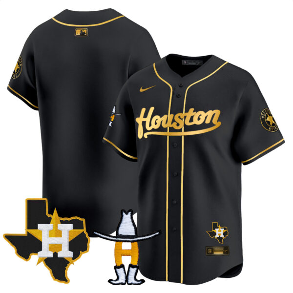 Men's Houston Astros Houston Rodeo Patch Vapor Premier Limited Jersey - All Stitched - Image 9