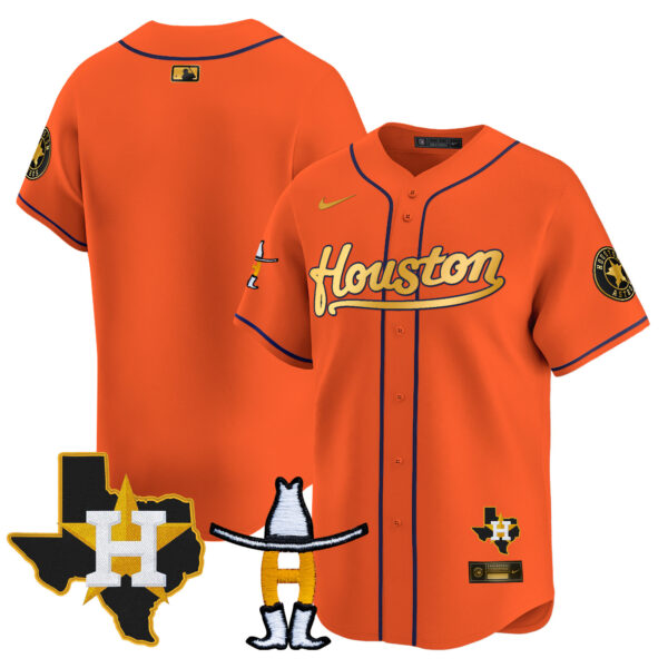 Men's Houston Astros Houston Rodeo Patch Vapor Premier Limited Jersey - All Stitched - Image 27