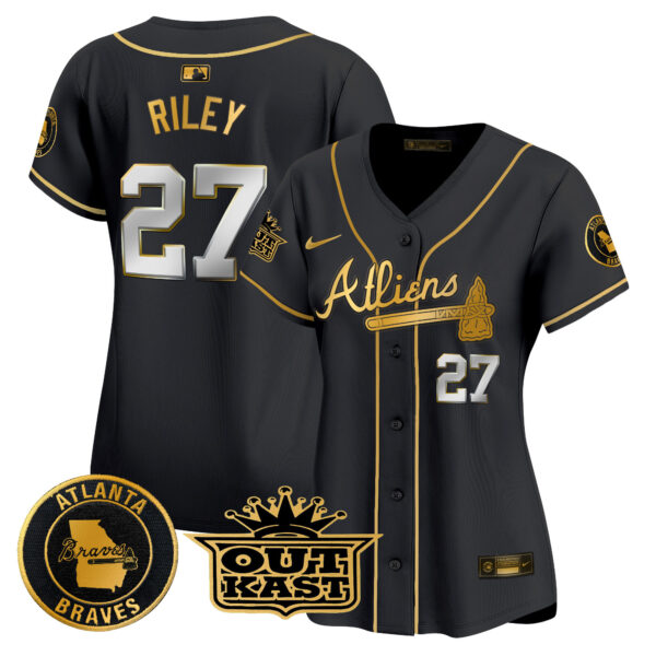 Women's Atlanta Braves Atliens Vapor Premier Limited Jersey - All Stitched - Image 32