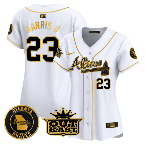 Women's Atlanta Braves Atliens Vapor Premier Limited Jersey - All Stitched - Image 45