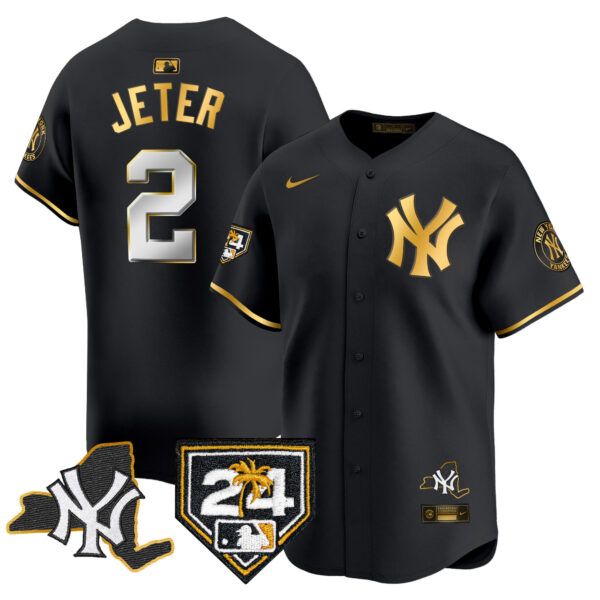 Men's Yankees Vapor Premier Limited Jersey - New York Patch - All Stitched - Image 4