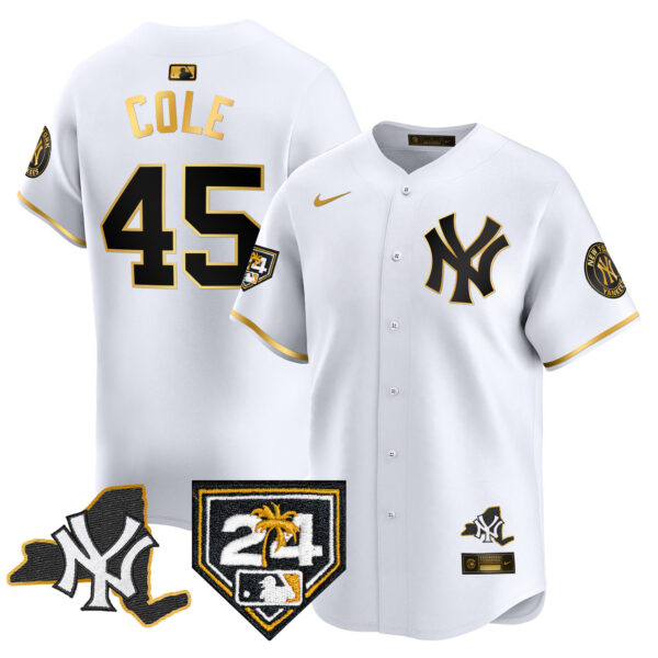 Men's Yankees Vapor Premier Limited Jersey - New York Patch - All Stitched - Image 13